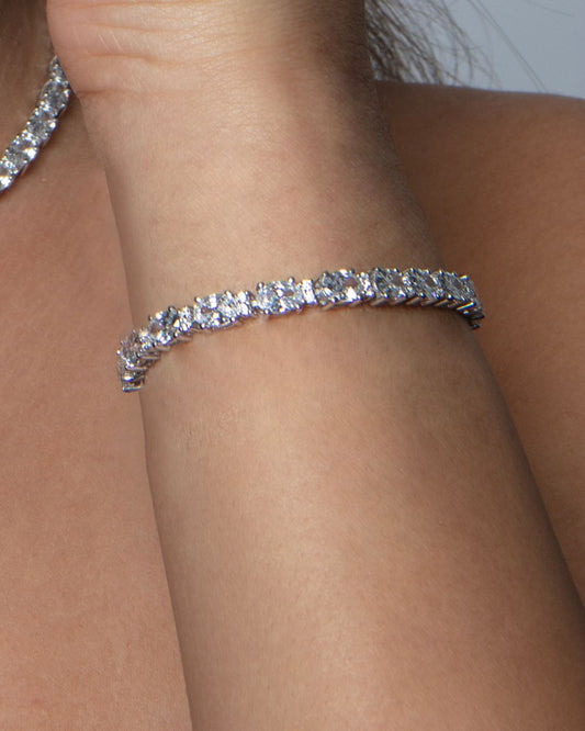 PULSERA CIRCONITAS OVAL