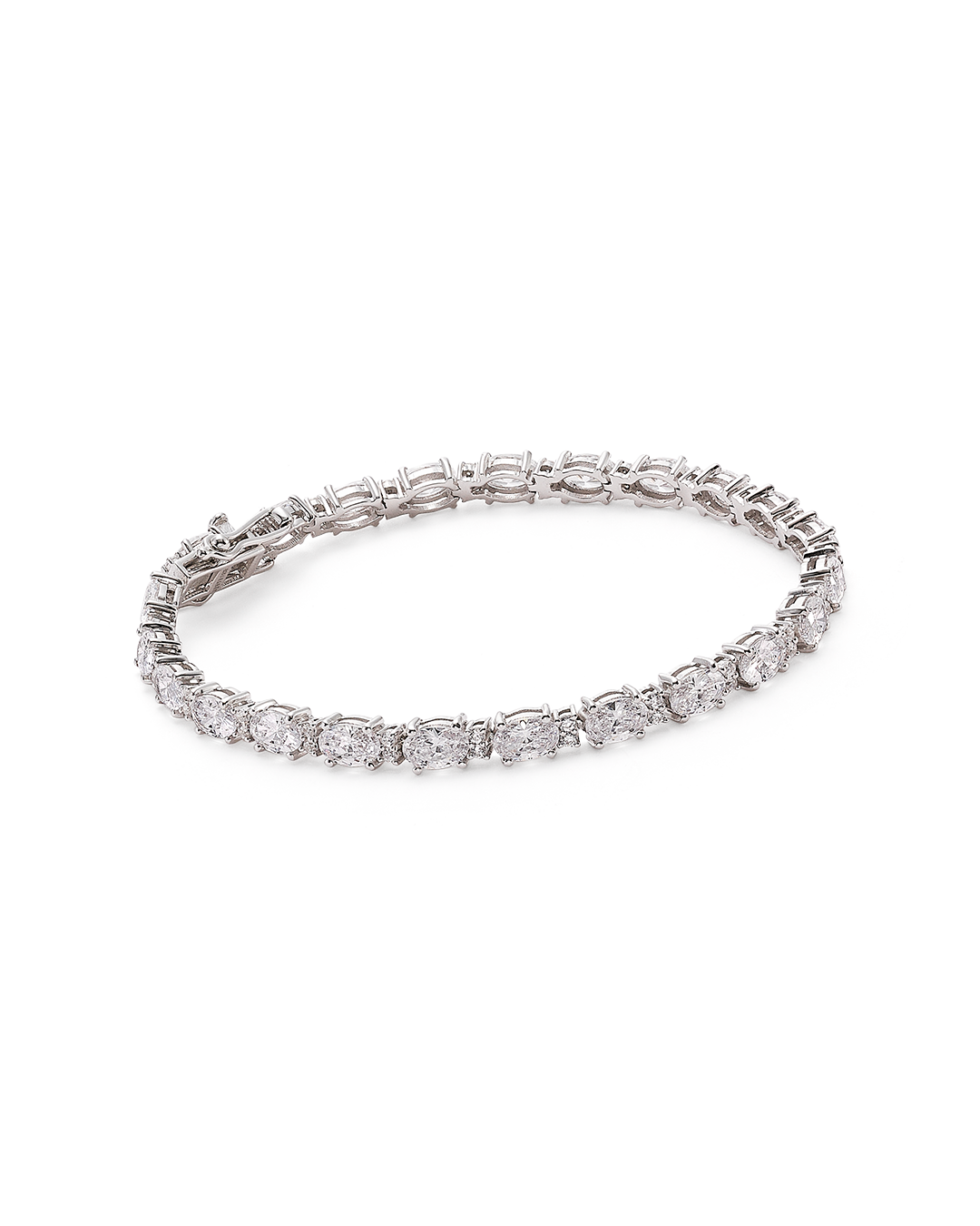 PULSERA CIRCONITAS OVAL