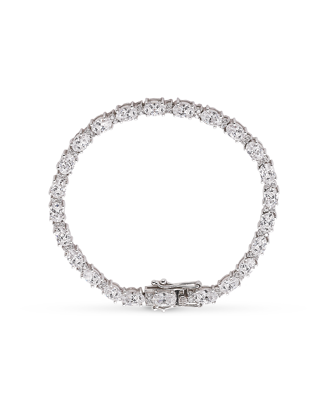 PULSERA CIRCONITAS OVAL