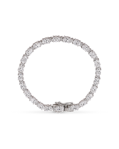 PULSERA CIRCONITAS OVAL