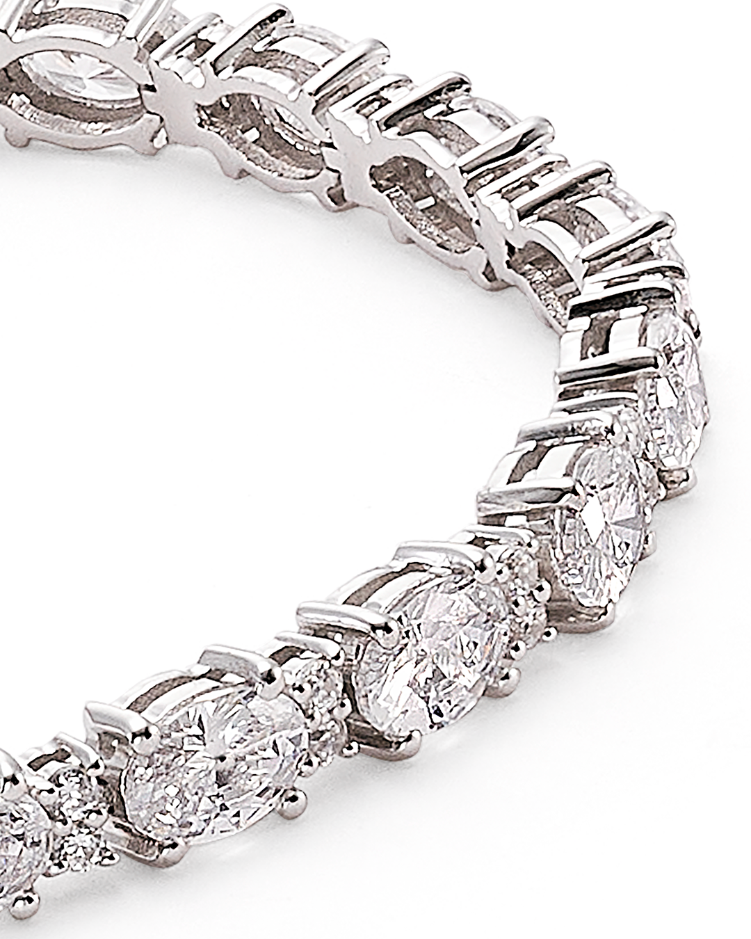 PULSERA CIRCONITAS OVAL