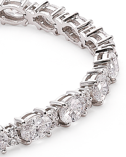 PULSERA CIRCONITAS OVAL